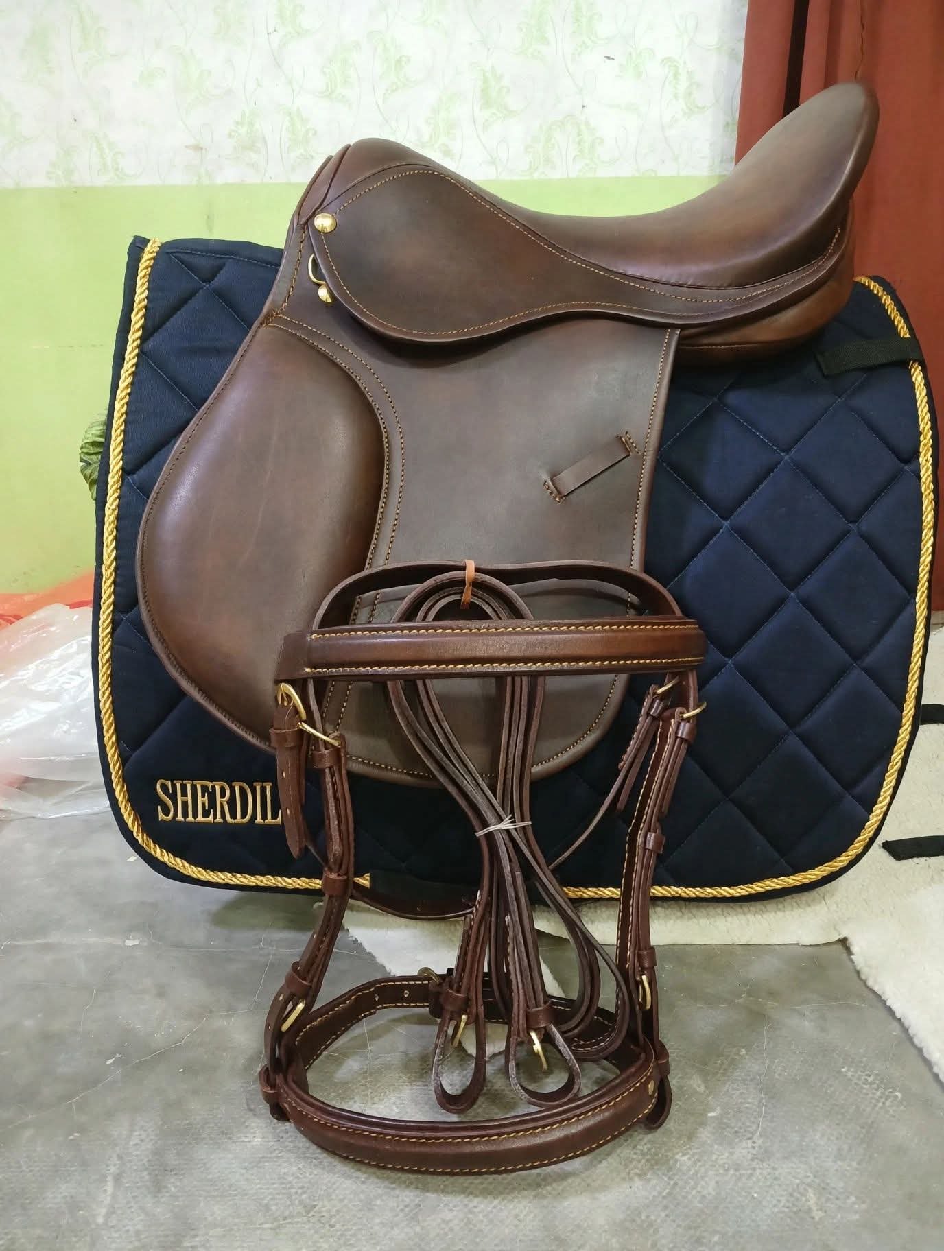 Horse Saddle for Sale in Pakistan | Premium Brown Leather Saddle