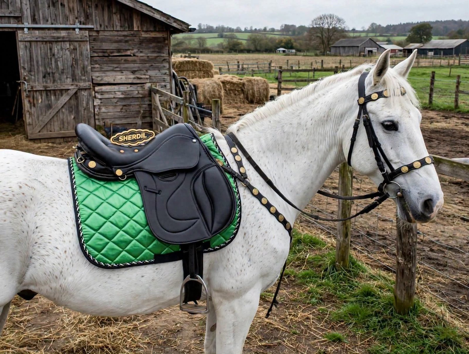 Sherdil Royal Black Horse Saddle Set for Sale in Pakistan